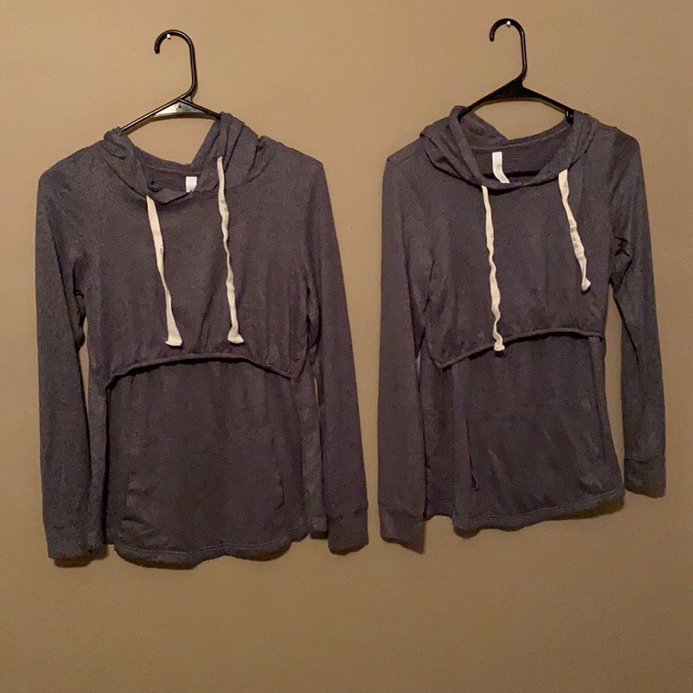 Two XS Latched Mama Nursing Hoodies